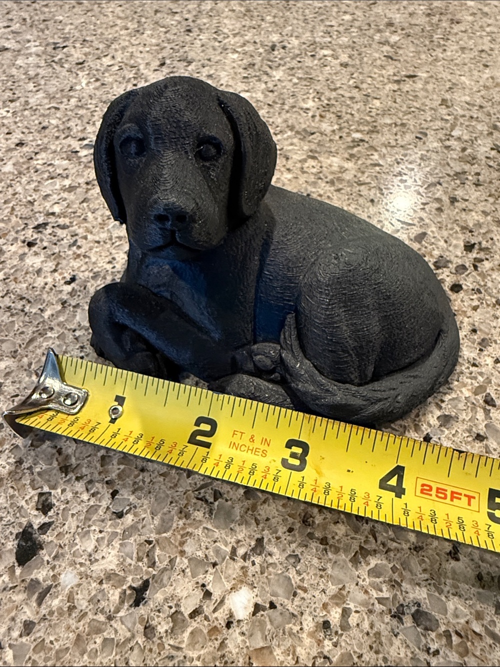 Black Labrador Retriever Decorative Dog 3D Printed Figurine - Cake Topper - Picture 7 of 12